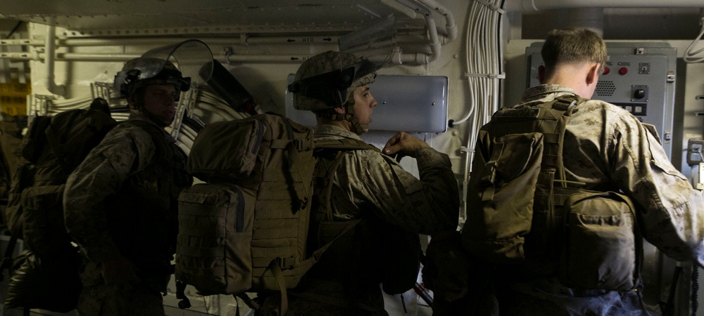 Marines participate in embassy reinforcement training to maintain readiness