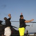 Marines and Sailors relax during a Steel Picnic event in the Red Sea