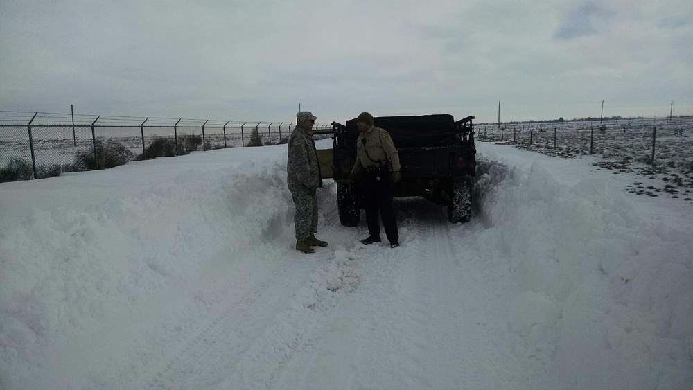 Southwest Blizzard 2015 - New Mexico National Guard response