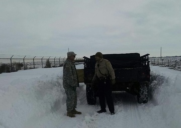 Southwest Blizzard 2015 - New Mexico National Guard response