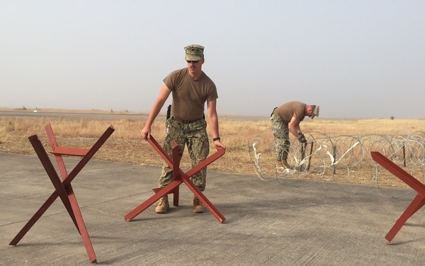 Entry control point in Cameroon