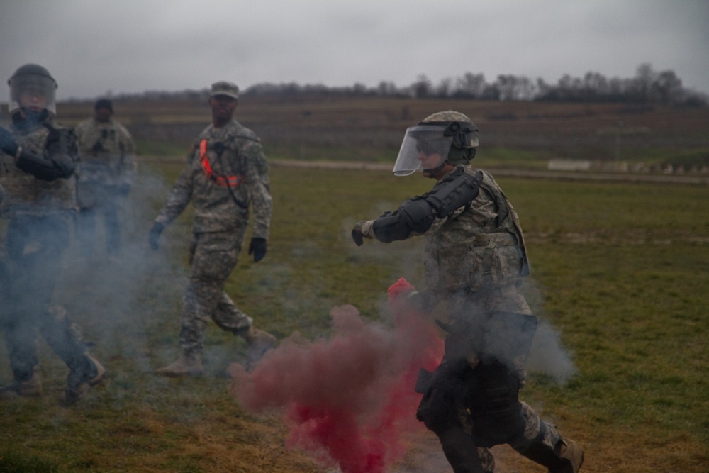 KFOR crowd riot training incorporates 5 NATO nations