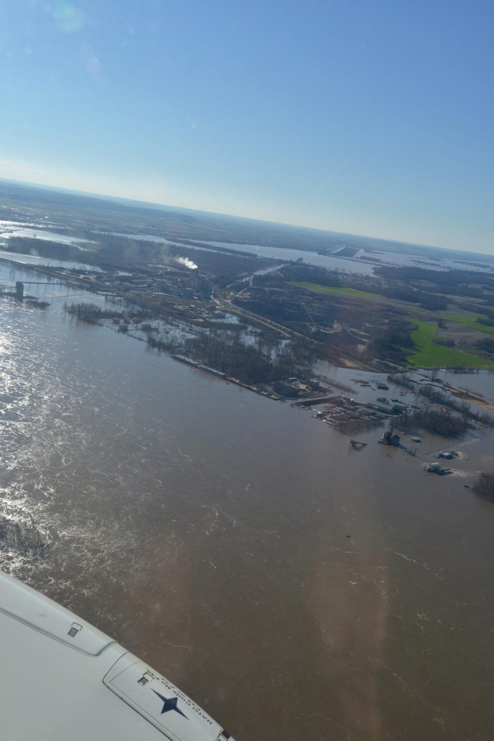 Coast Guard overflight, Midwest floods