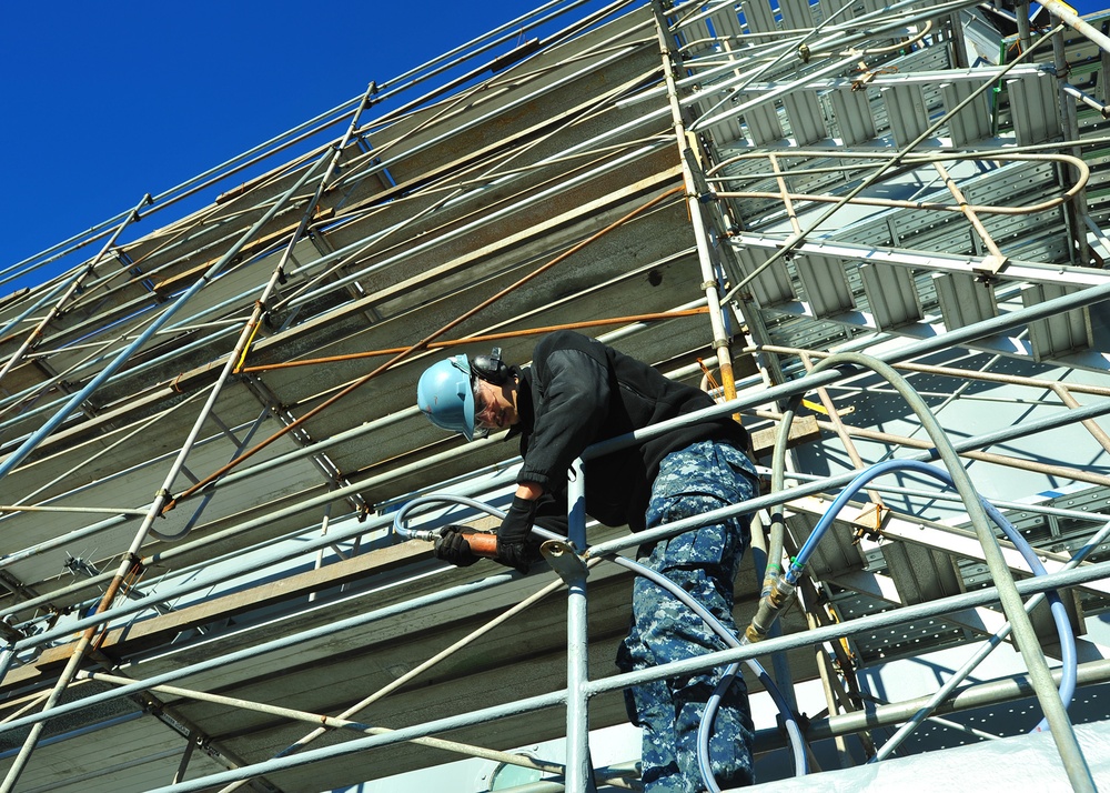 Corrosion control preservation aboard USS Blue Ridge