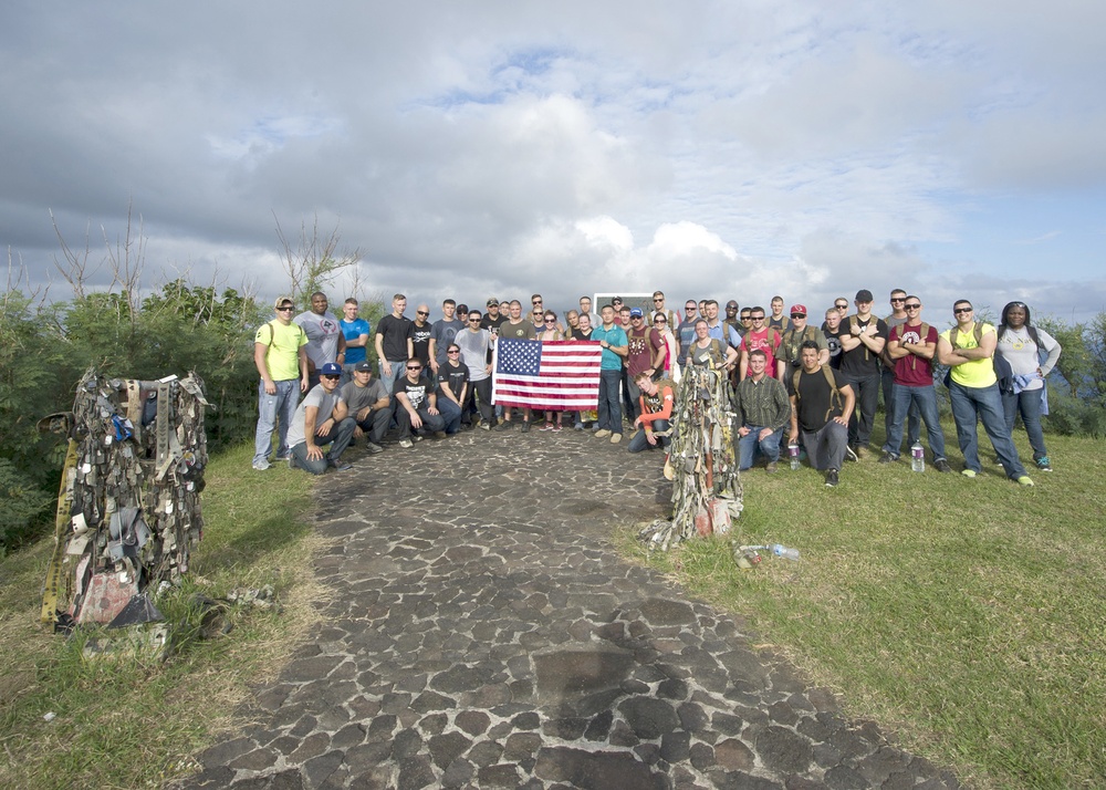 Seabees tour Iwo Jima