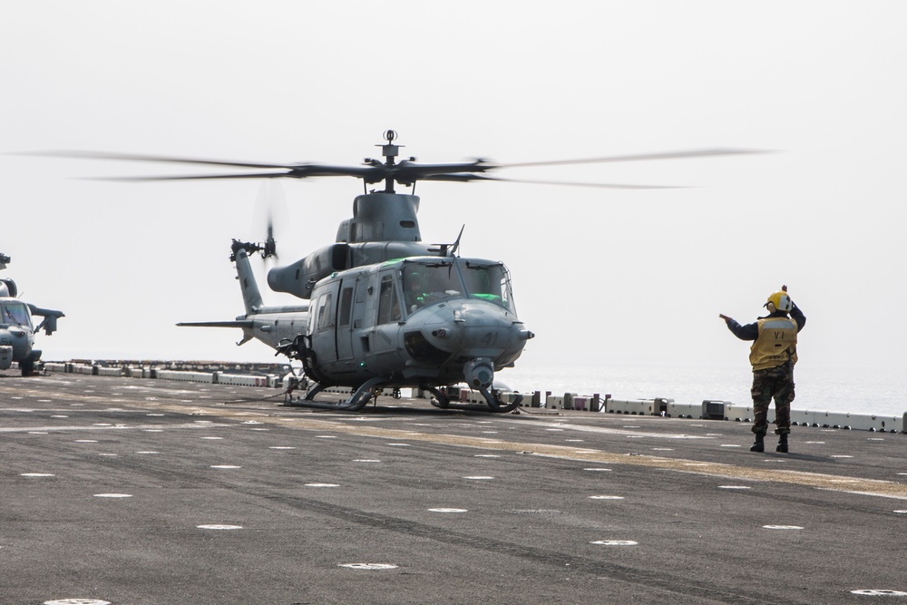 Flight deck operations aboard USS Kearsarge