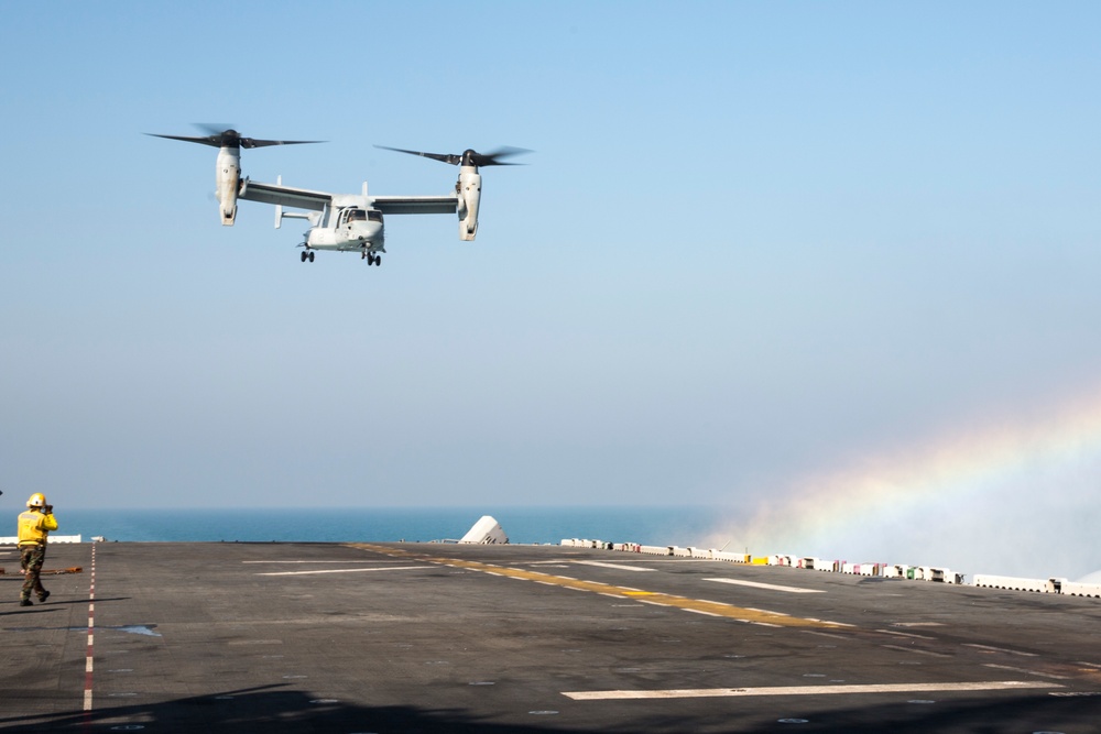 Flight deck operations aboard USS Kearsarge