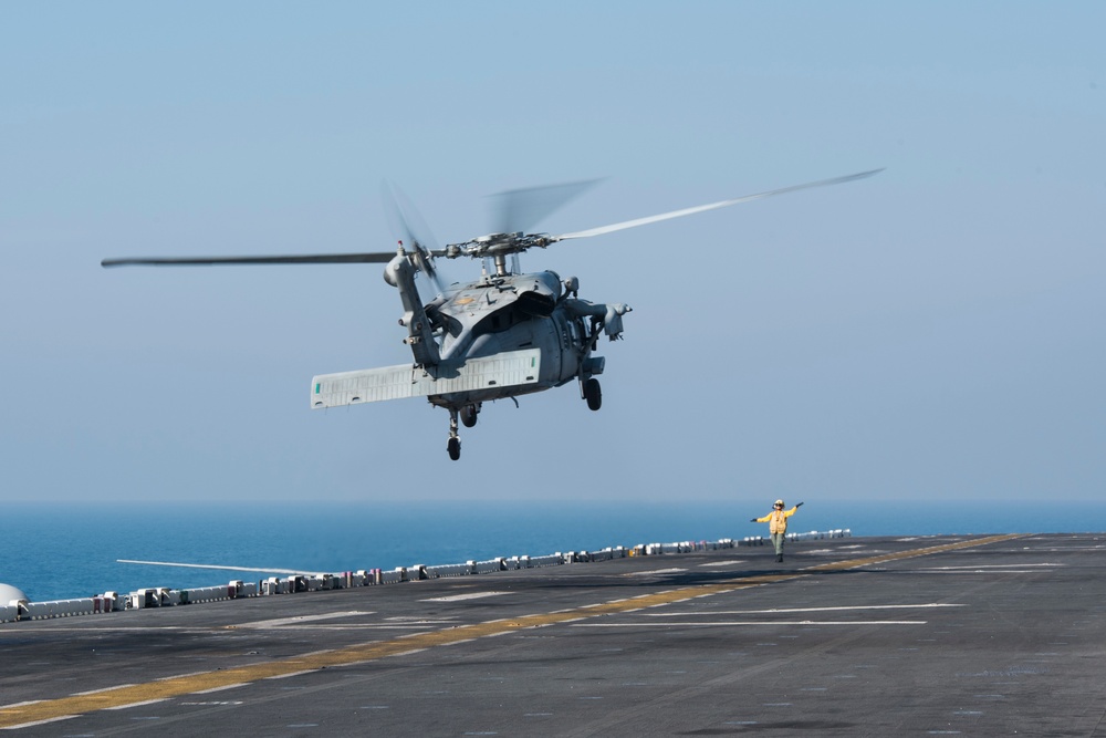 Flight deck operations aboard USS Kearsarge