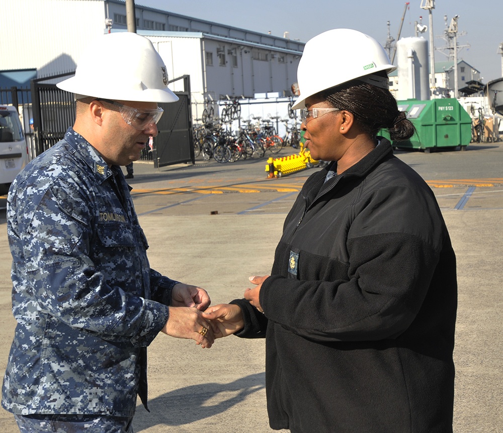 USS Blue Ridge farewell ceremony