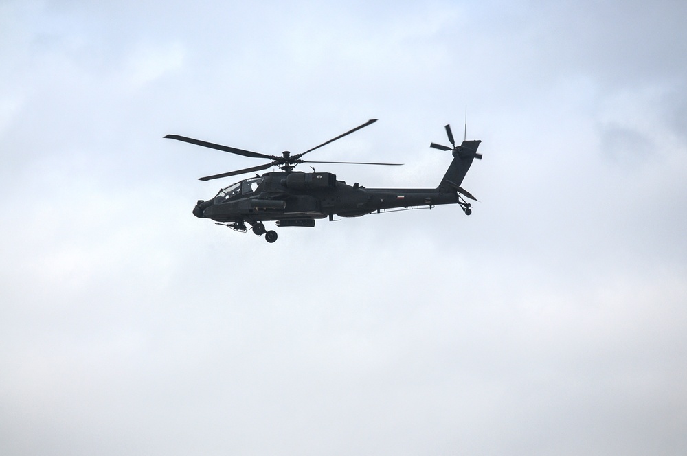 KAF Apache crews destroy their targets on the range