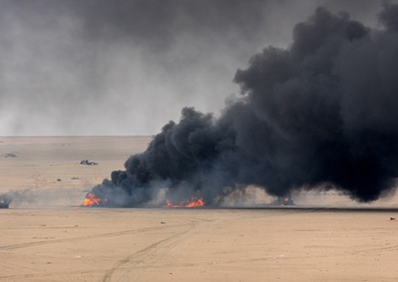 KAF Apache crews destroy their targets on the range