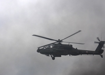 KAF Apache crews destroy their targets on the range