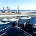 USS Ross replenishment at sea