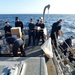 USS Ross replenishment at sea