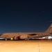 171st Air Refueling Wing KC-135 at night