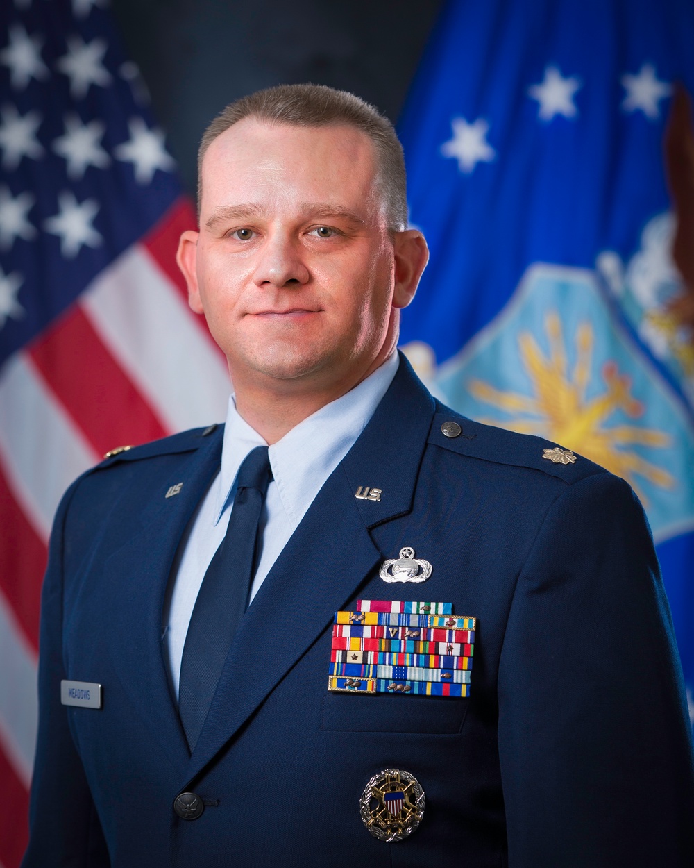 Official portrait of Maj. Jerry A. Meadows, US Air Force