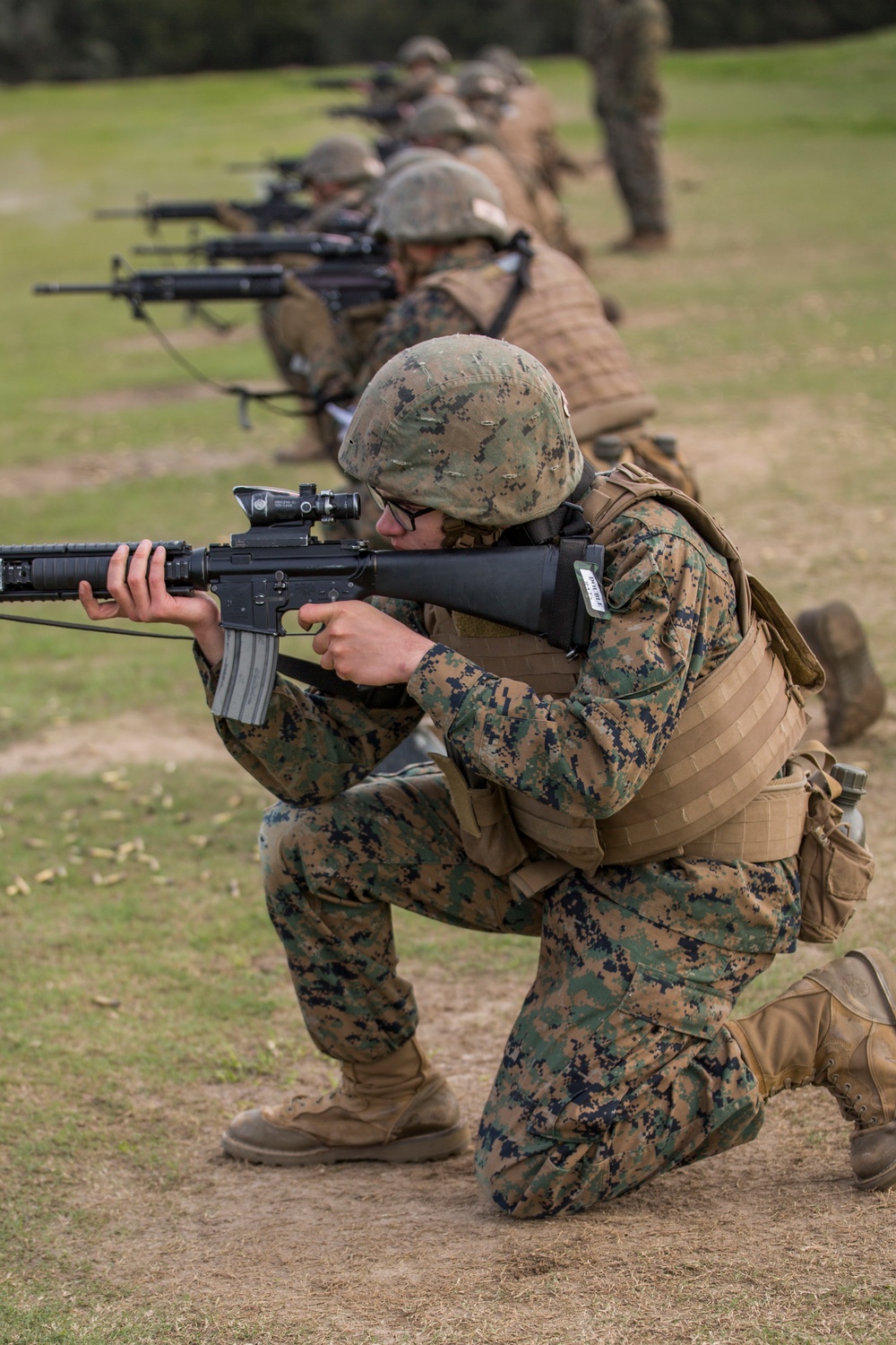 Marine recruits learn combat shooting fundamentals on Parris Island
