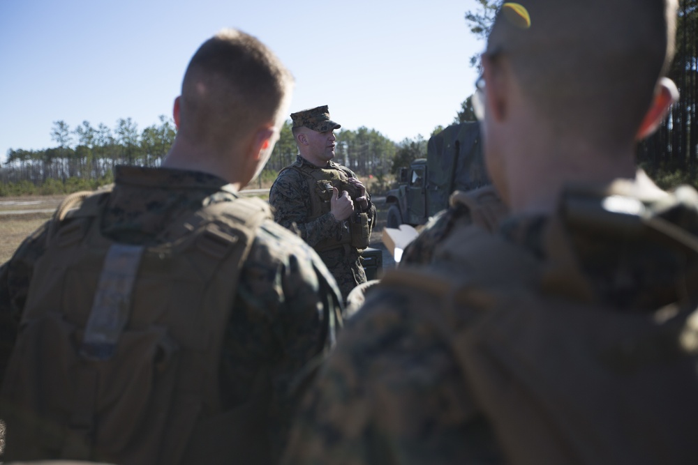 School of Infantry-East Marines conduct Machinegun Qualification