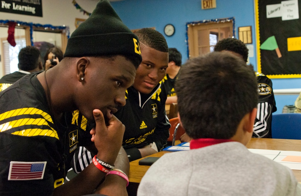 All-American Bowl players, mentors get a lesson from Texas kids