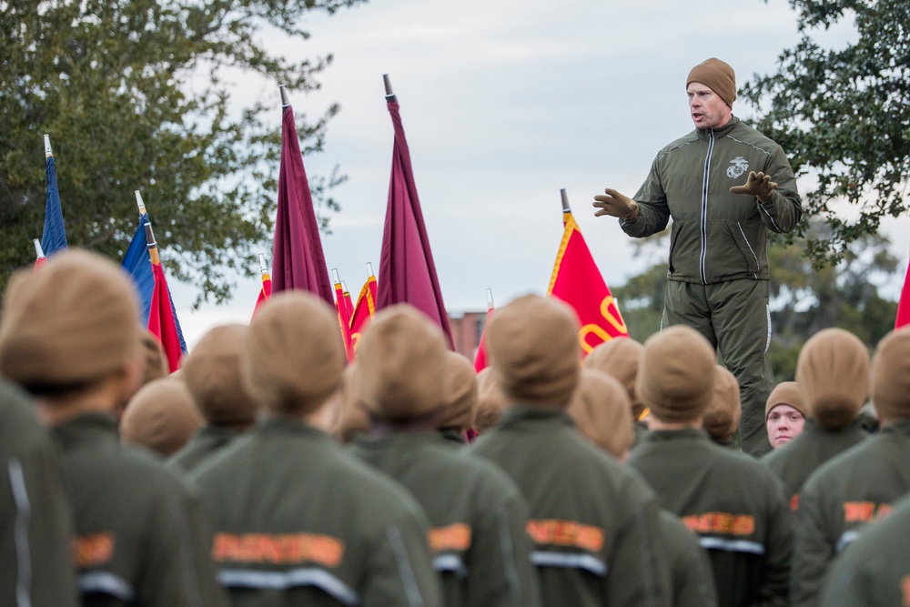 Motivation run pumps up Parris Island’s newest Marines