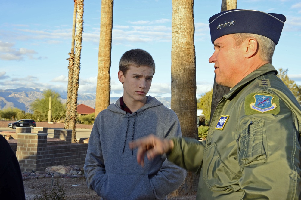 AFSOUTH welcomes local students to Davis-Monthan AFB