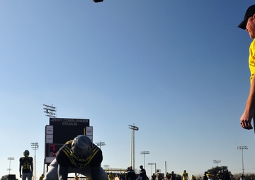 Nate Boyer visits West Team prior to All-American Bowl
