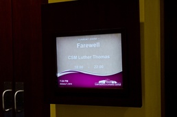 Command Sgt. Maj. Luther Thomas, Jr. farewell dinner