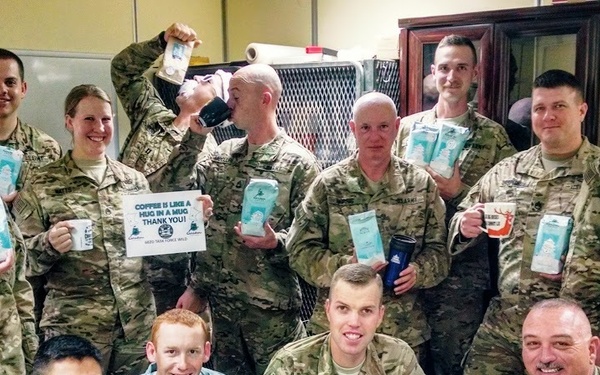 Coffee in a mug is like a hug