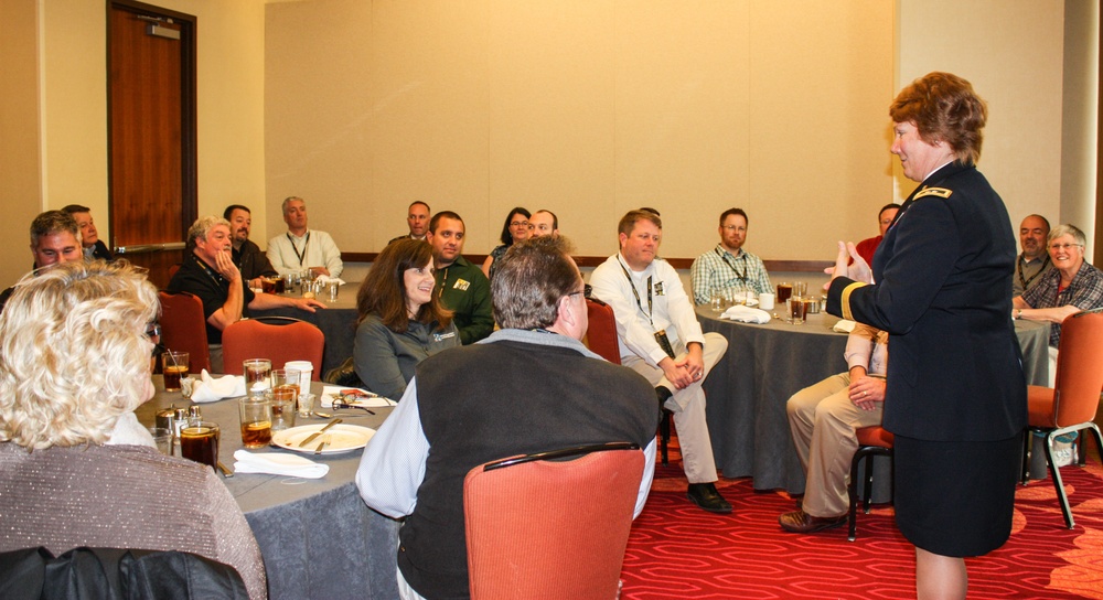 Maj. Gen. Combs talks to band directors at AAB16