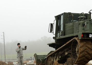 Louisiana Guard begins building protective barriers, patrols levees