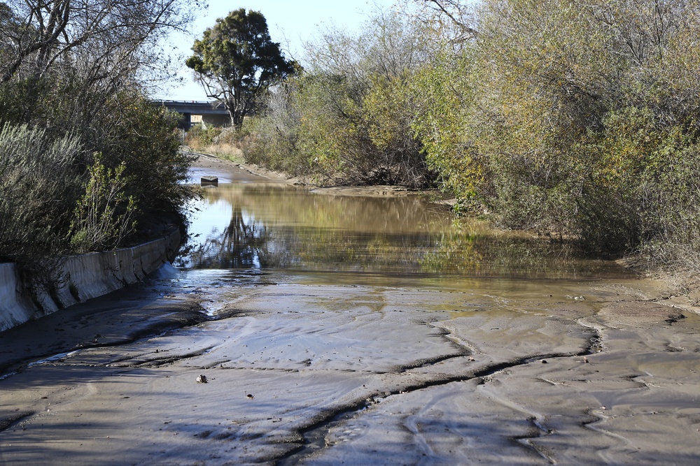 San Onofre Flooded Beach Access Road