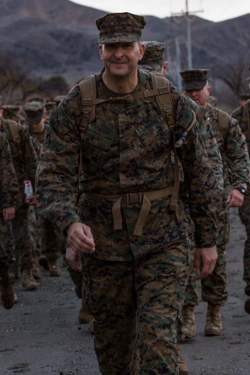 Headquarters Battalion conditioning hike
