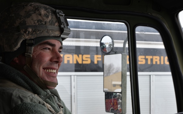 Military members train for blizzard exercise