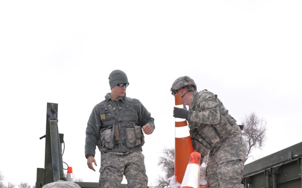 Military members train for blizzard exercise