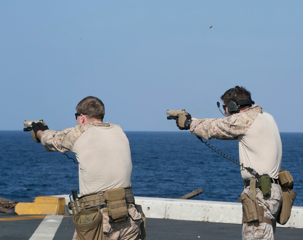 US Marines keep pistol skills mission ready