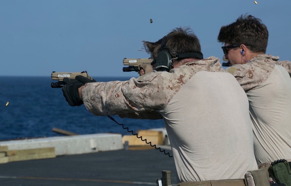 US Marines keep pistol skills mission ready