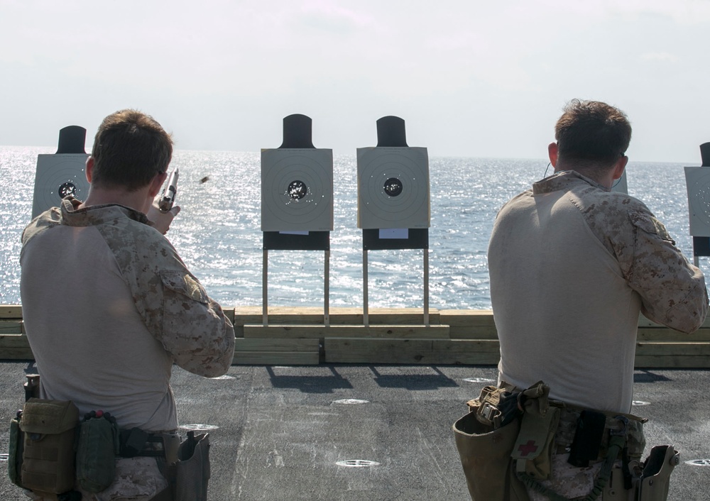 US Marines keep pistol skills mission ready