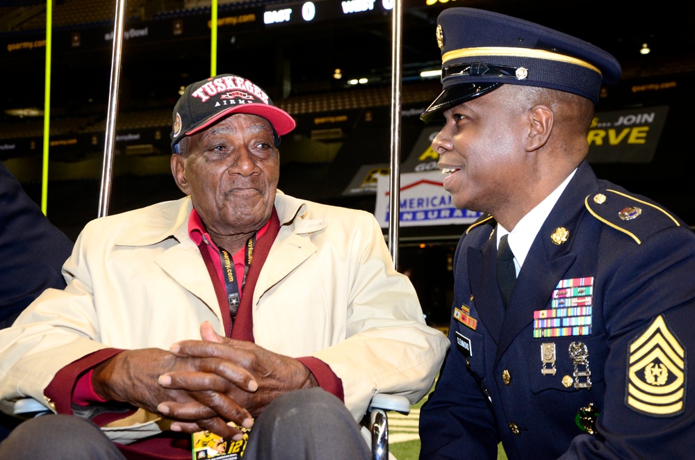 Oldest WWII, Tuskegee Airmen honored before All-American Bowl