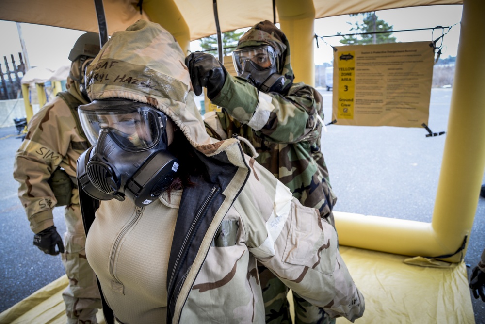 177th Fighter Wing conducts contamination control area training