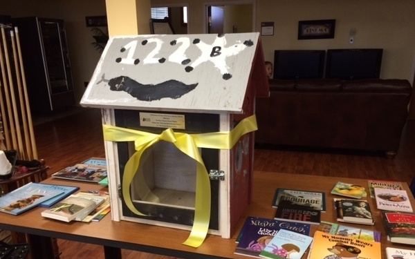 DAR presents book hut to 122nd Fighter Wing