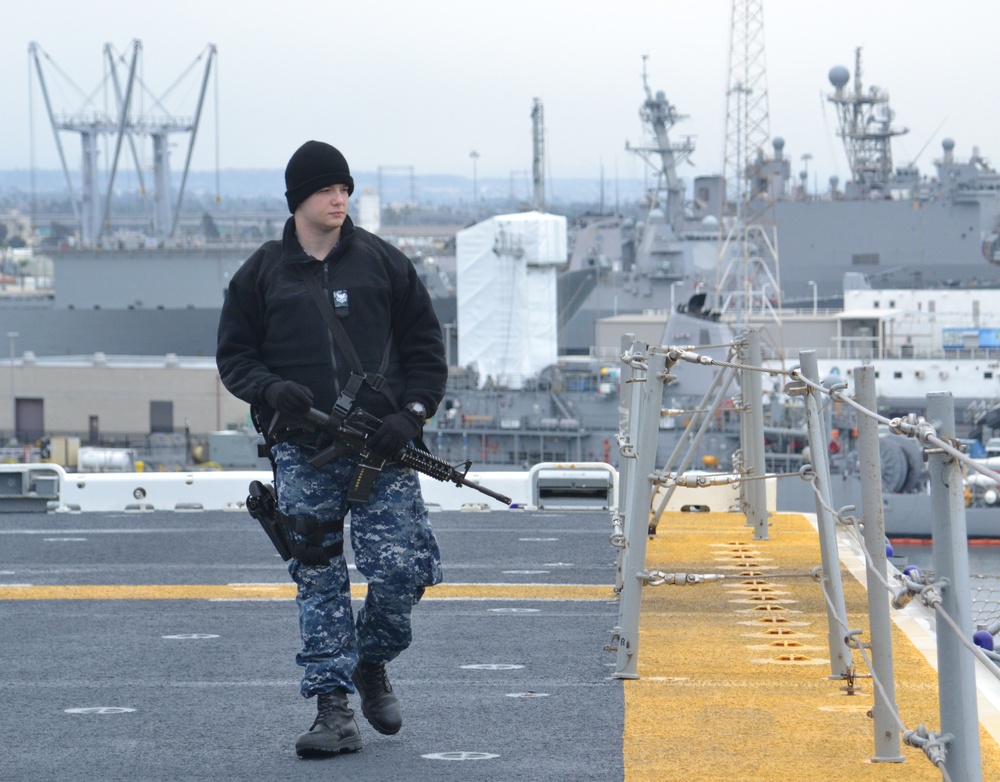 Morning aboard the USS Boxer (LHS 4)