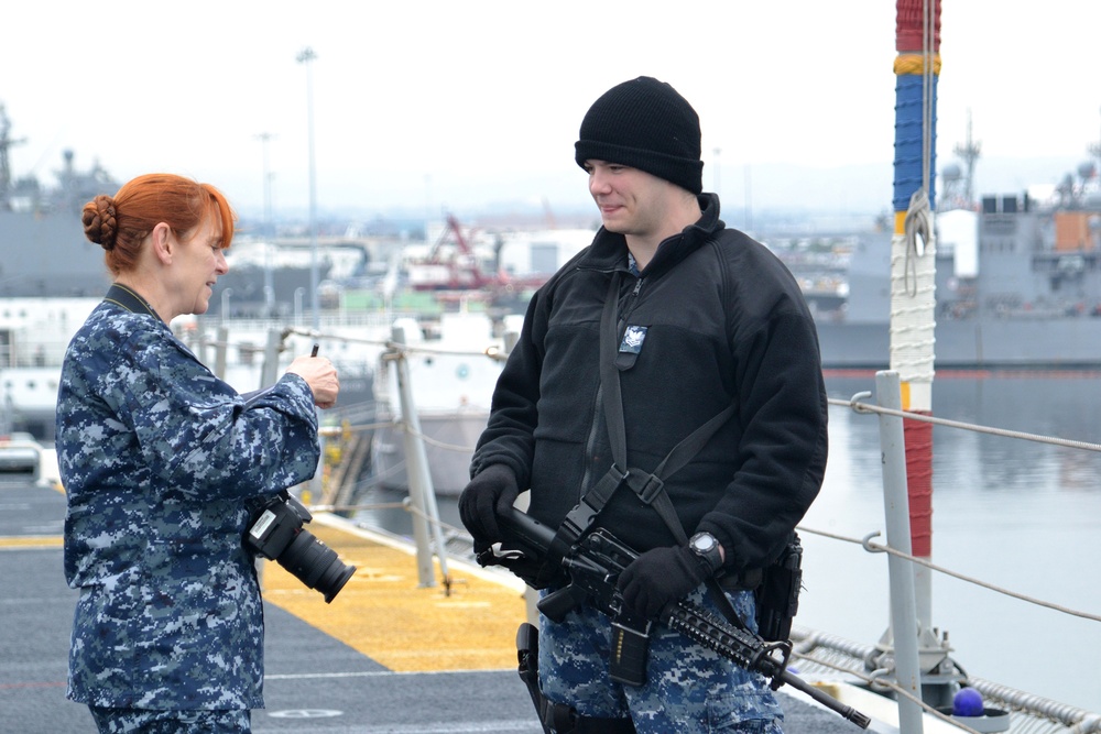 Morning abord the USS Boxer