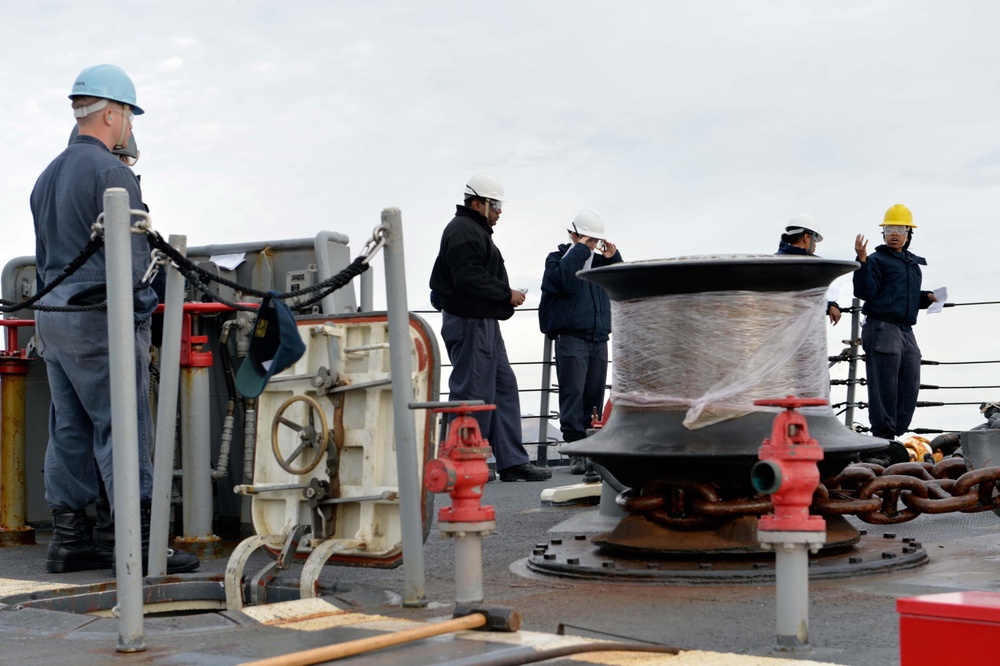 DVIDS Images USS Ross anchor drop tests [Image 2 of 2]