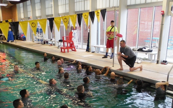 Army Reserve Soldiers participate in water safety training