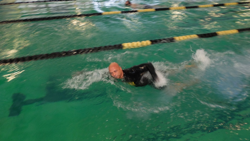 Army Reserve Soldiers participate in water safety training