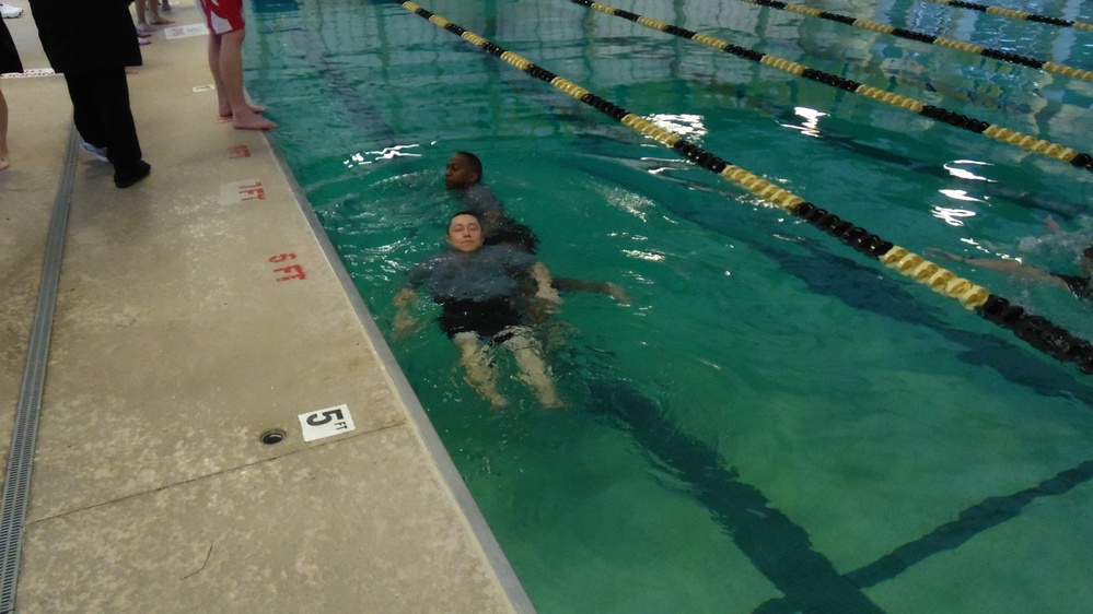 Army Reserve Soldiers participate in water safety training