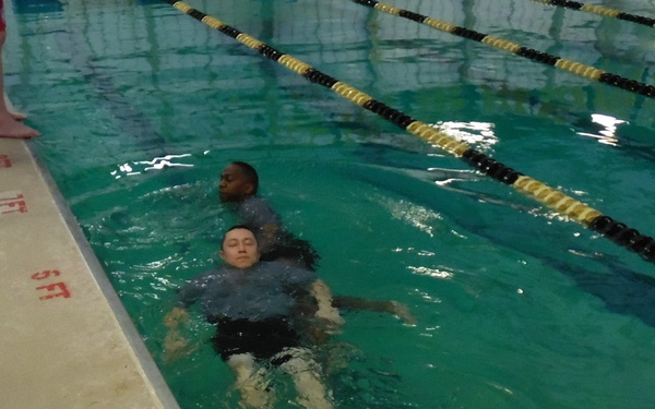 Army Reserve Soldiers participate in water safety training