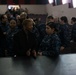 Vice Adm. Moran holds all hands call
