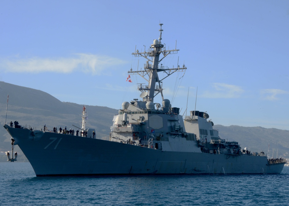 USS Ross port visit
