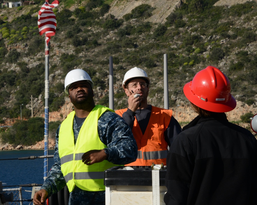 USS Ross operations in Souda Bay